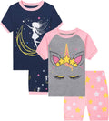 Little Girls Cotton Short Pajamas Summer Kids Clothes Toddler Toddler Pjs Sets
