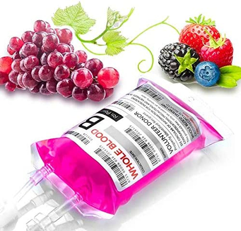 10 Pack Blood Bags for Drinks, IV Bags for Drinks, Halloween Party Set