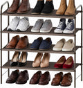 4-Tier Shoe Rack Storage Organizer, 12-20 Pair, Bronze